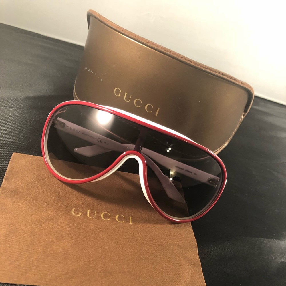 Gucci GG White Sunglasses